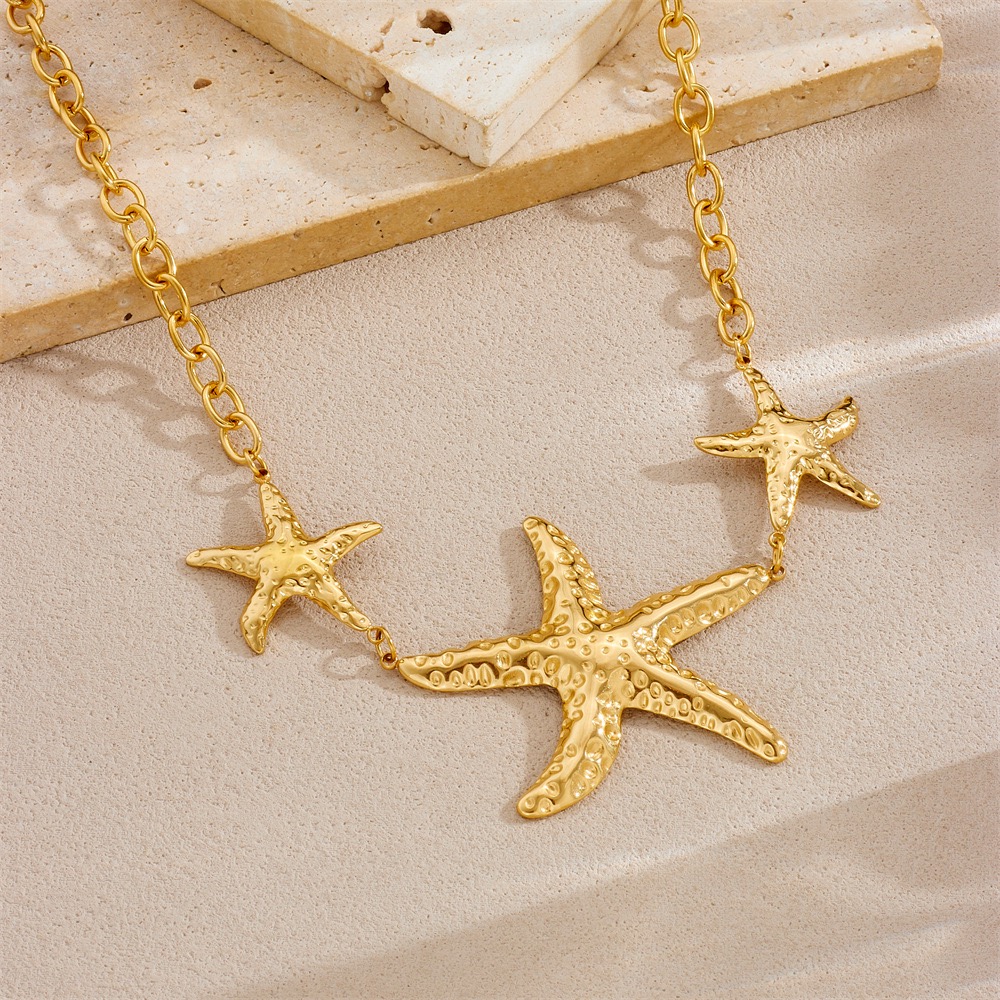  Starfish and Shell Necklace