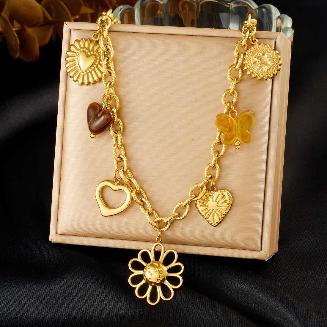 European and American Style Starfish and Shell Necklace